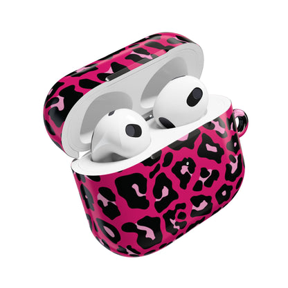 Fierce | Estuche para AirPods con estampado de leopardo rosa