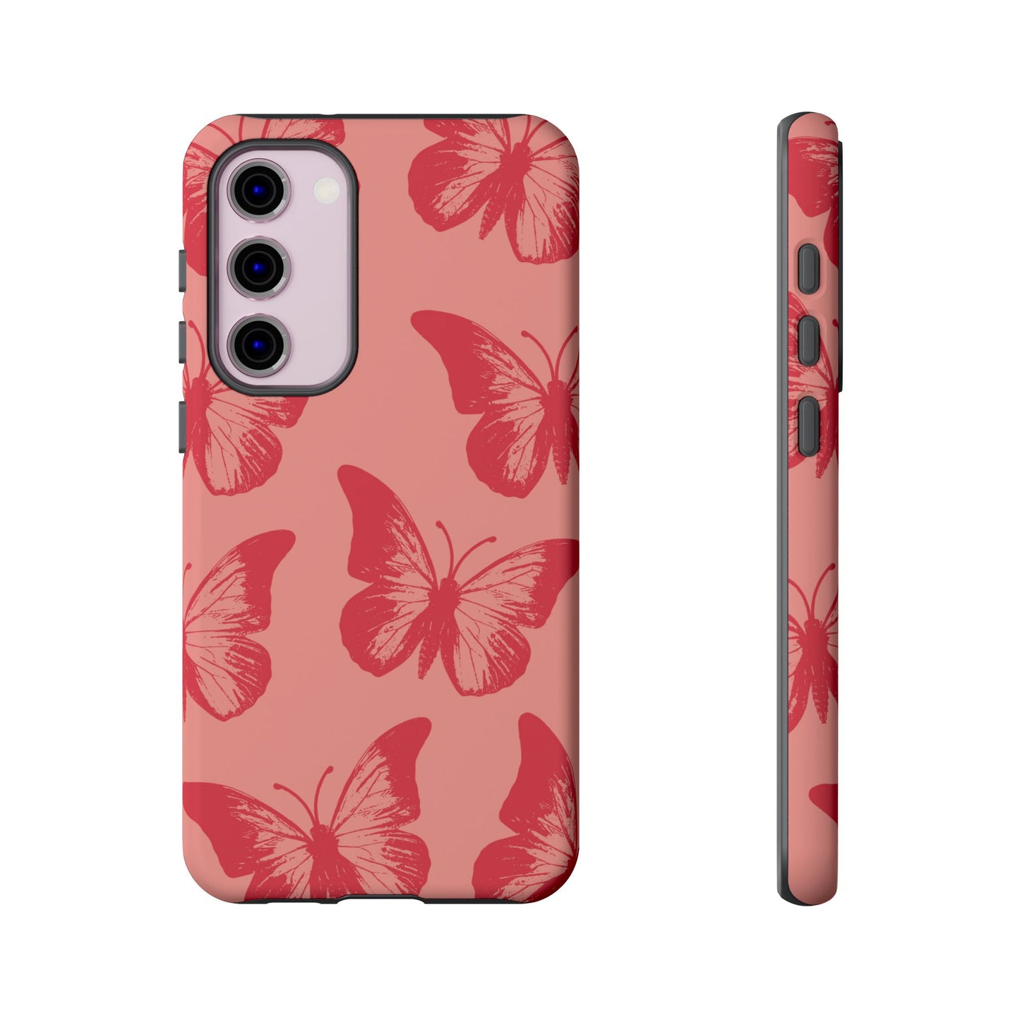 Social Butterfly | Peachy-Pink Butterfly Case