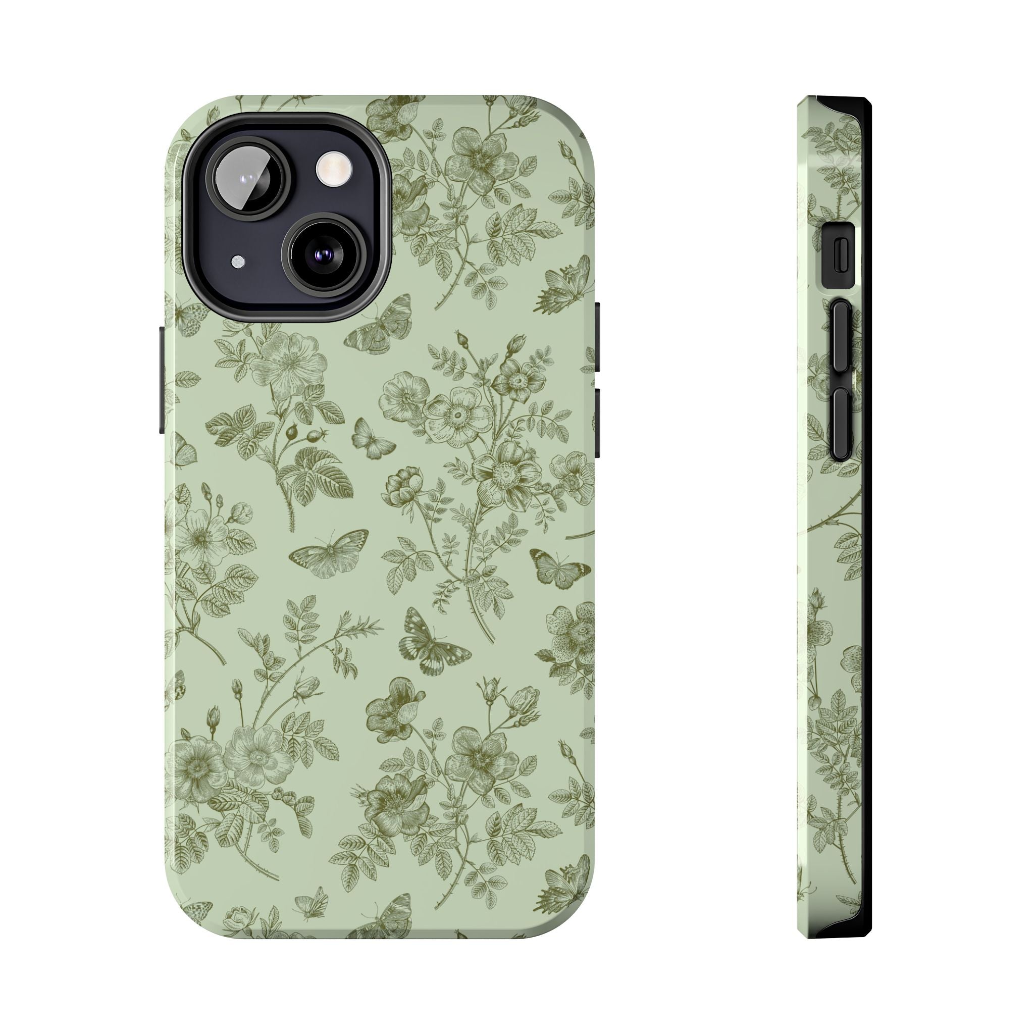 Sage Garden Green Floral iPhone Case