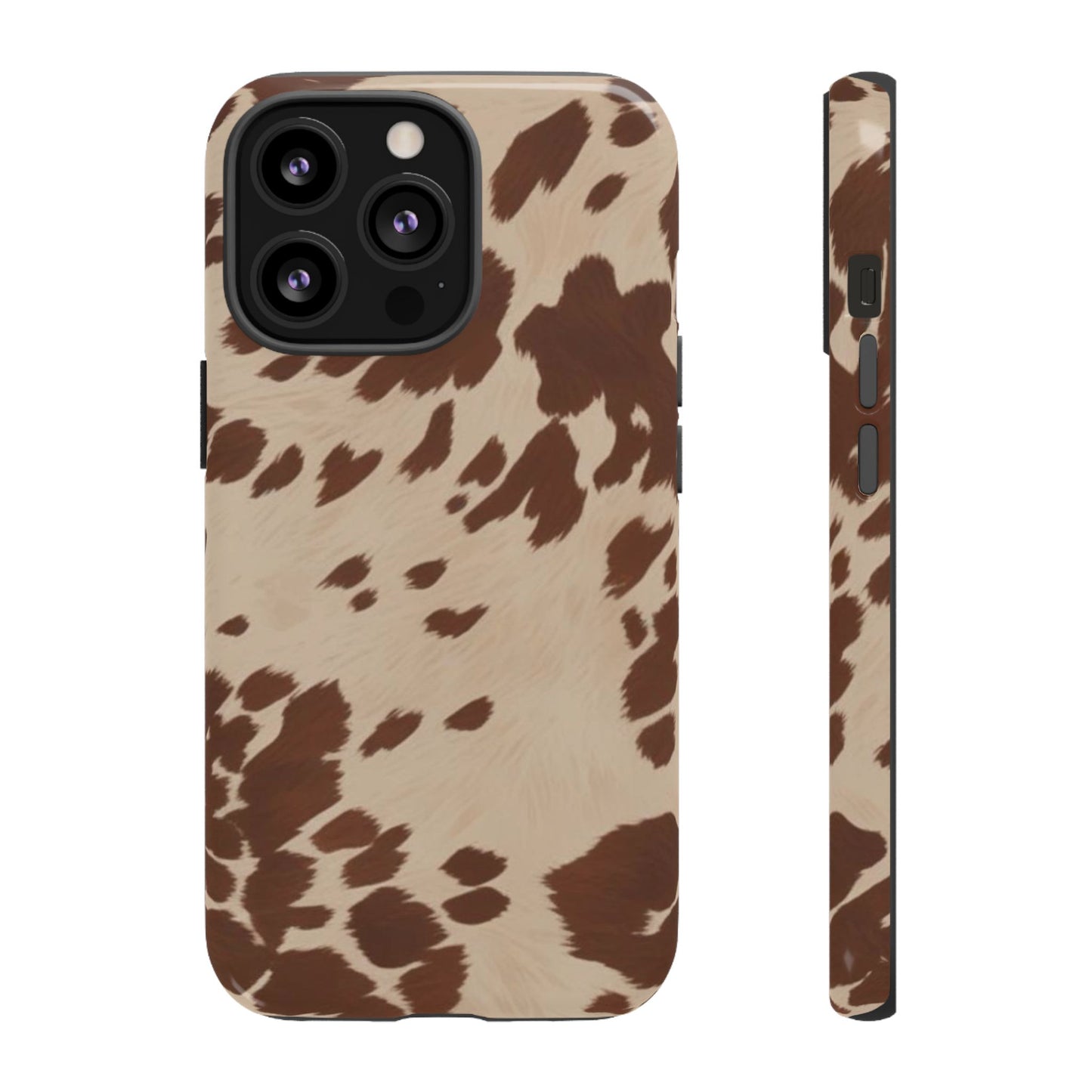 Rodeo Girl | Brown Cow Print Case