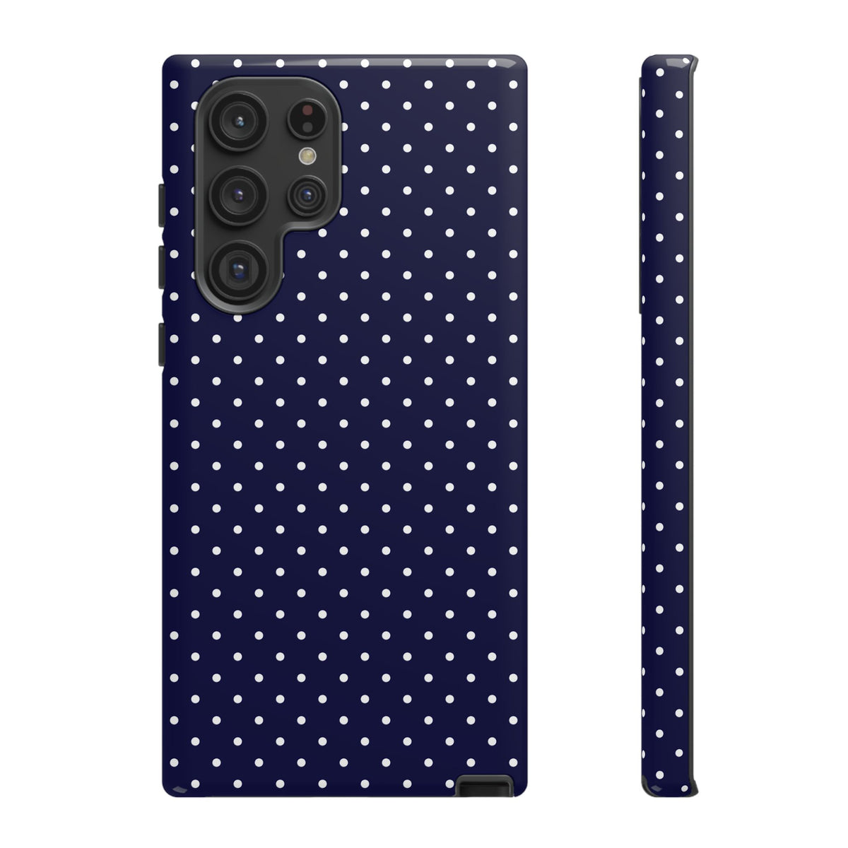 Dotty Chic | Navy Blue Polka Dot Galaxy Case