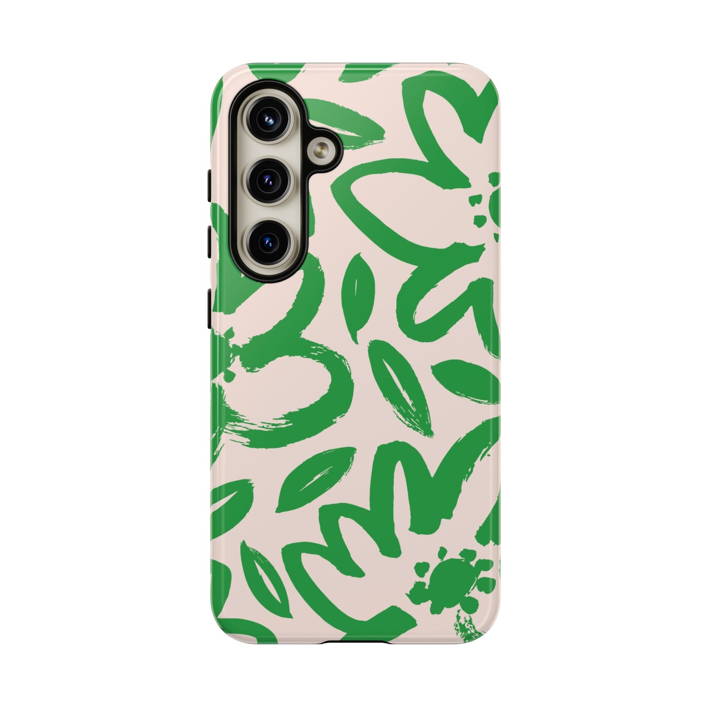 Happy | Green Modern Floral Case