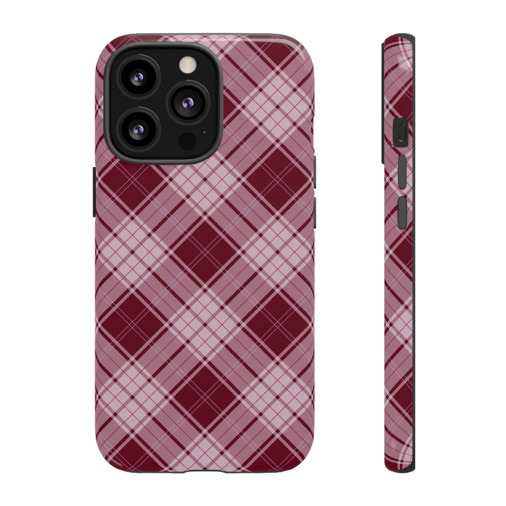 Berry Cute | Plaid iPhone Case