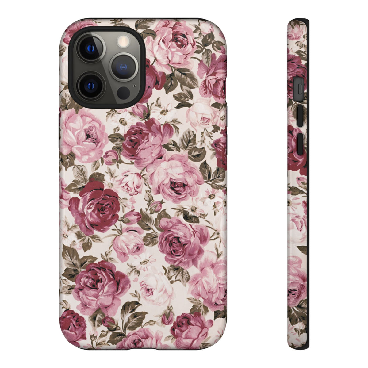 Love Story | Vintage Pink Rose Floral iPhone Case