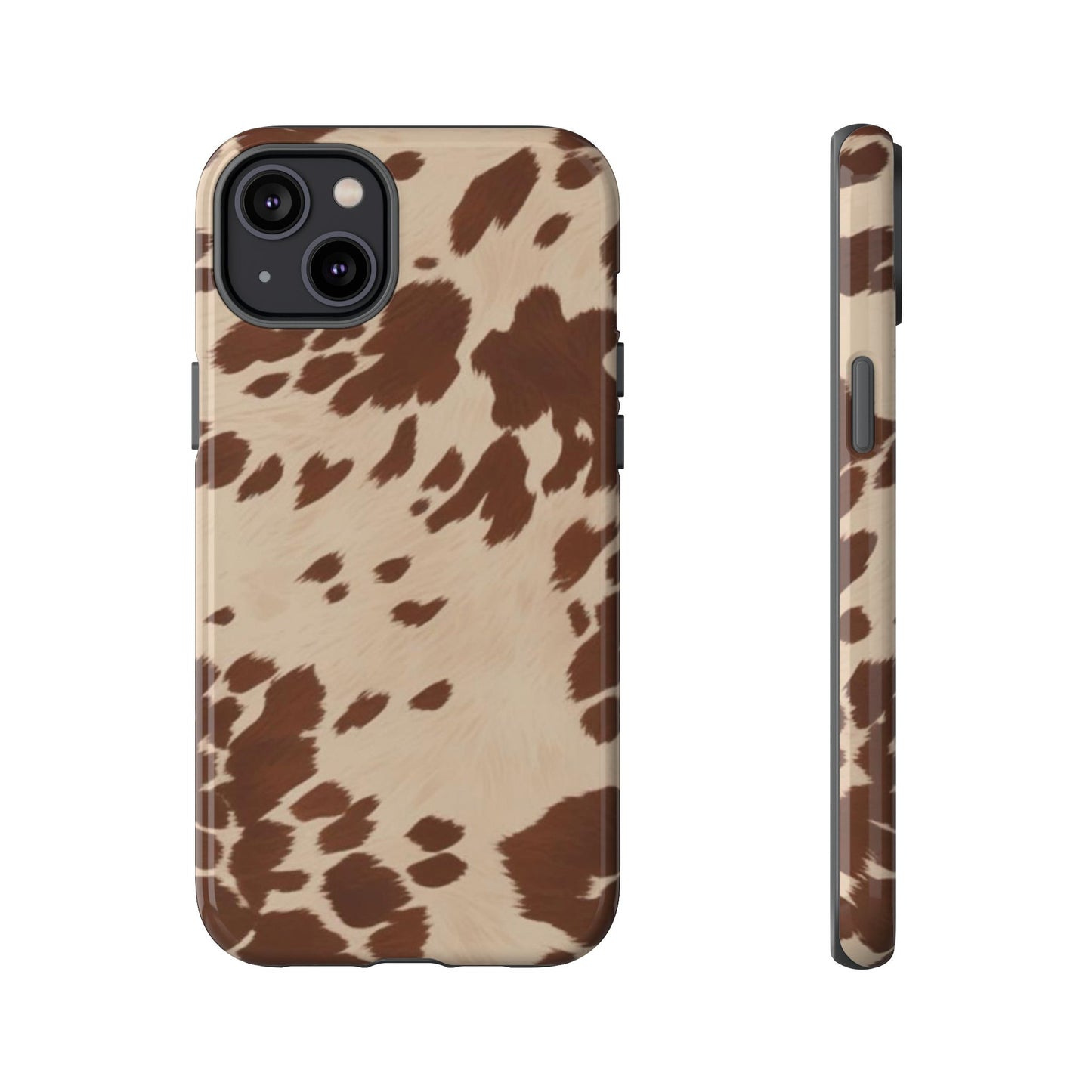 Rodeo Girl | Brown Cow Print Case