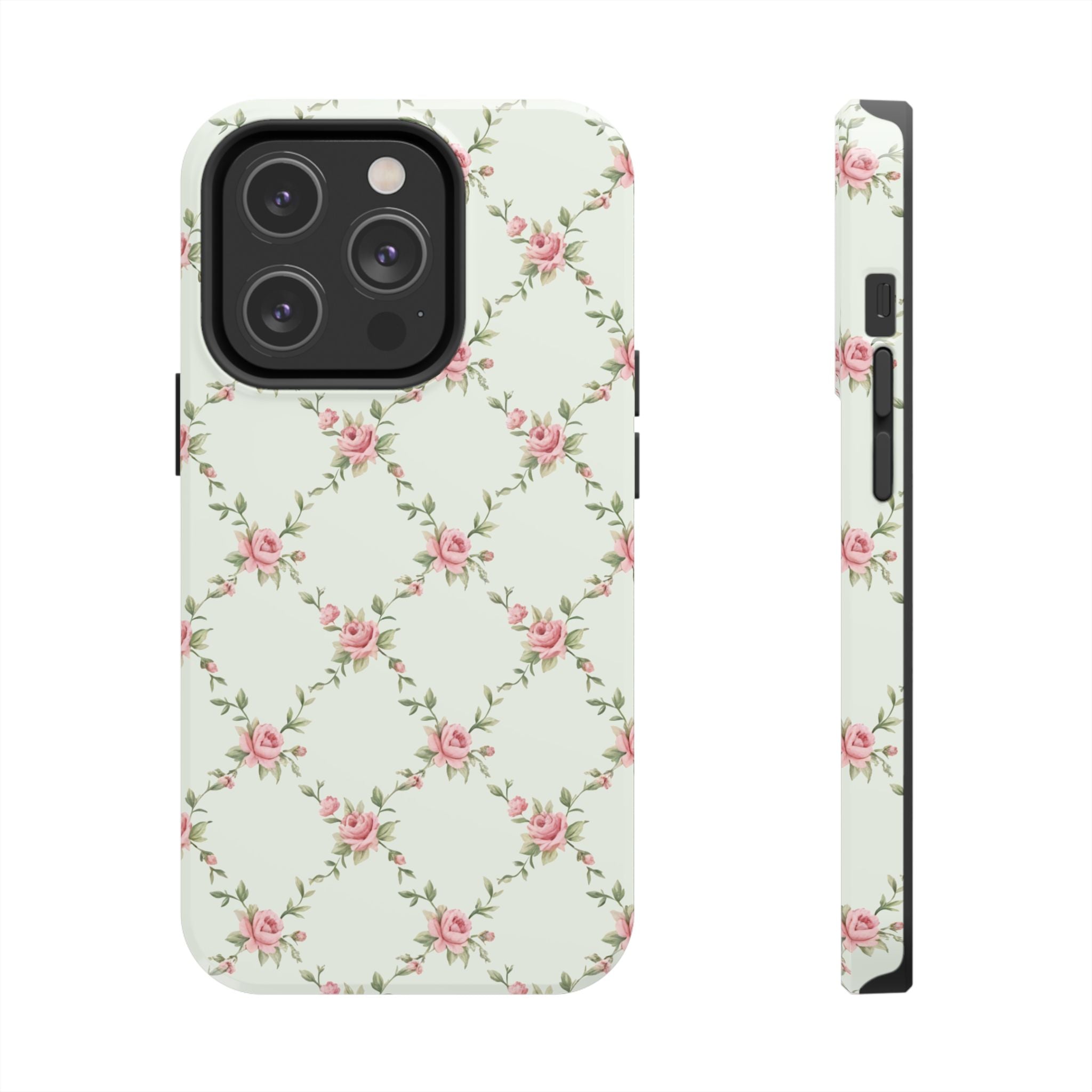 Rose Lattice Coquette iPhone Case