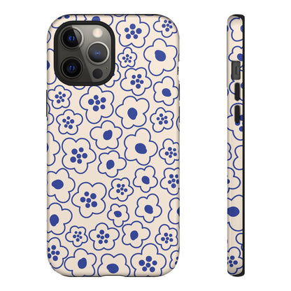 Blossom | Blue Retro Flower Case