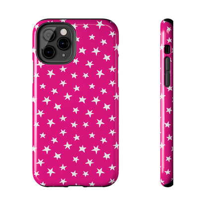 Starstruck | Hot Pink Starry iPhone Case