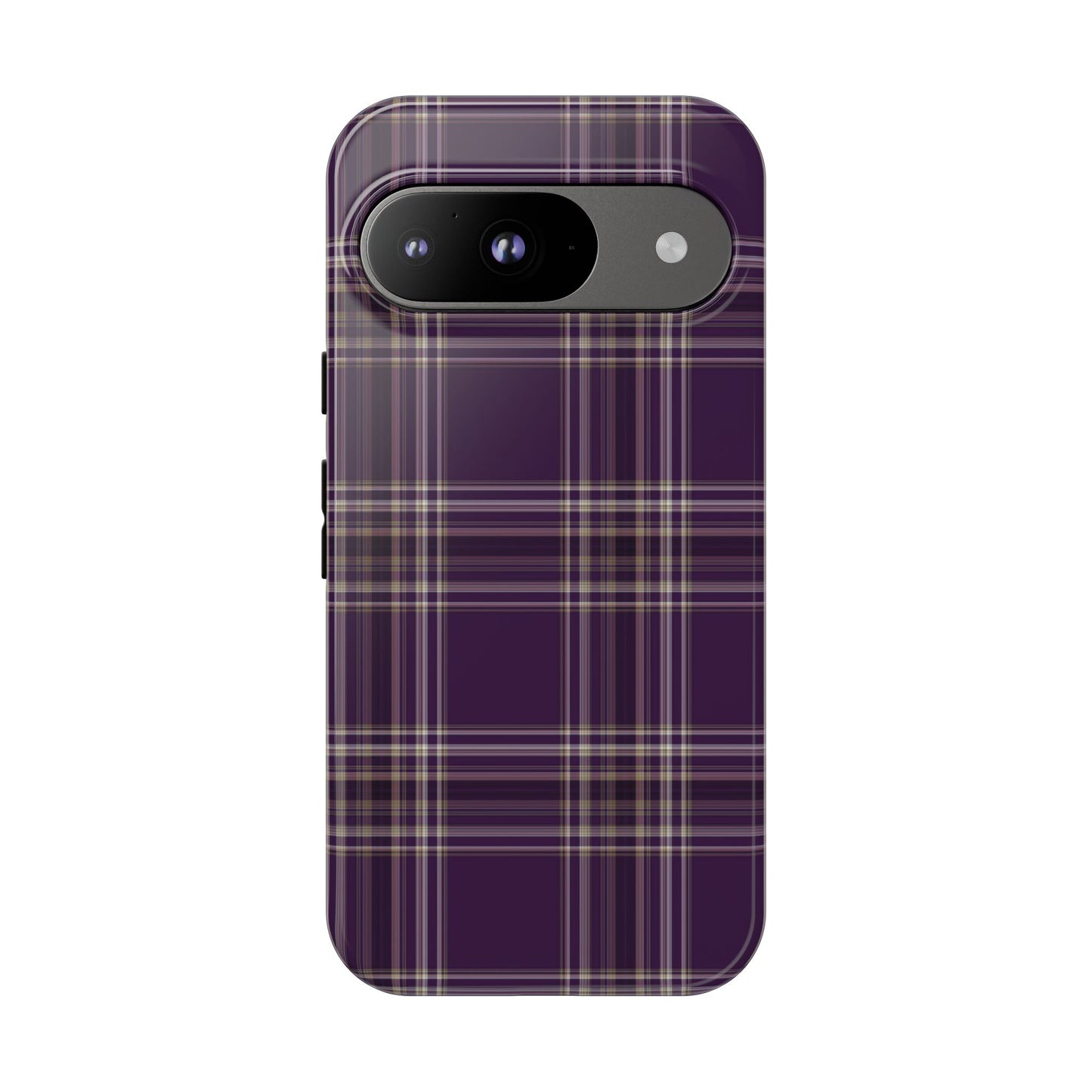 Plum Plaid | Preppy Plaid Pixel Case