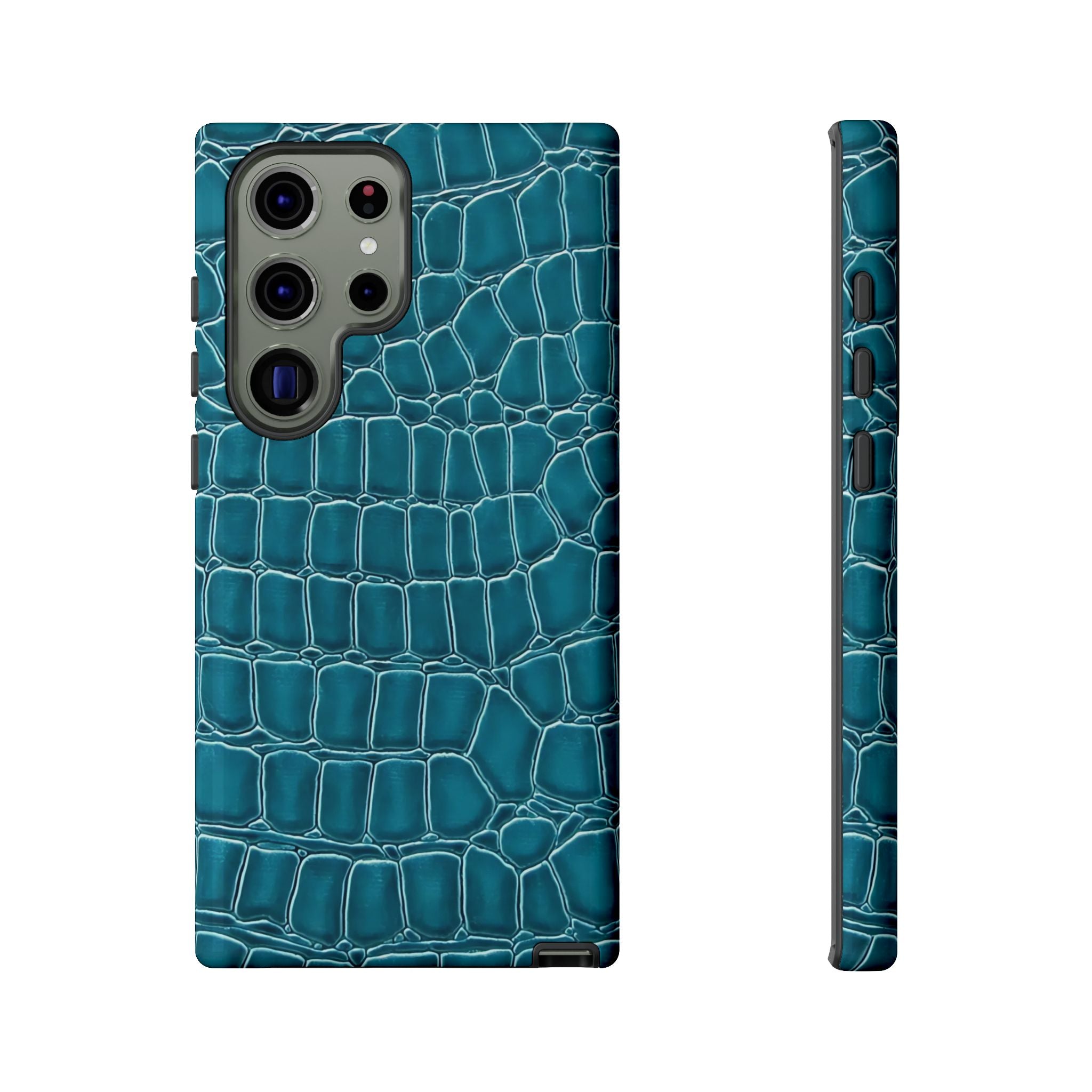 Teal Croc Galaxy Case
