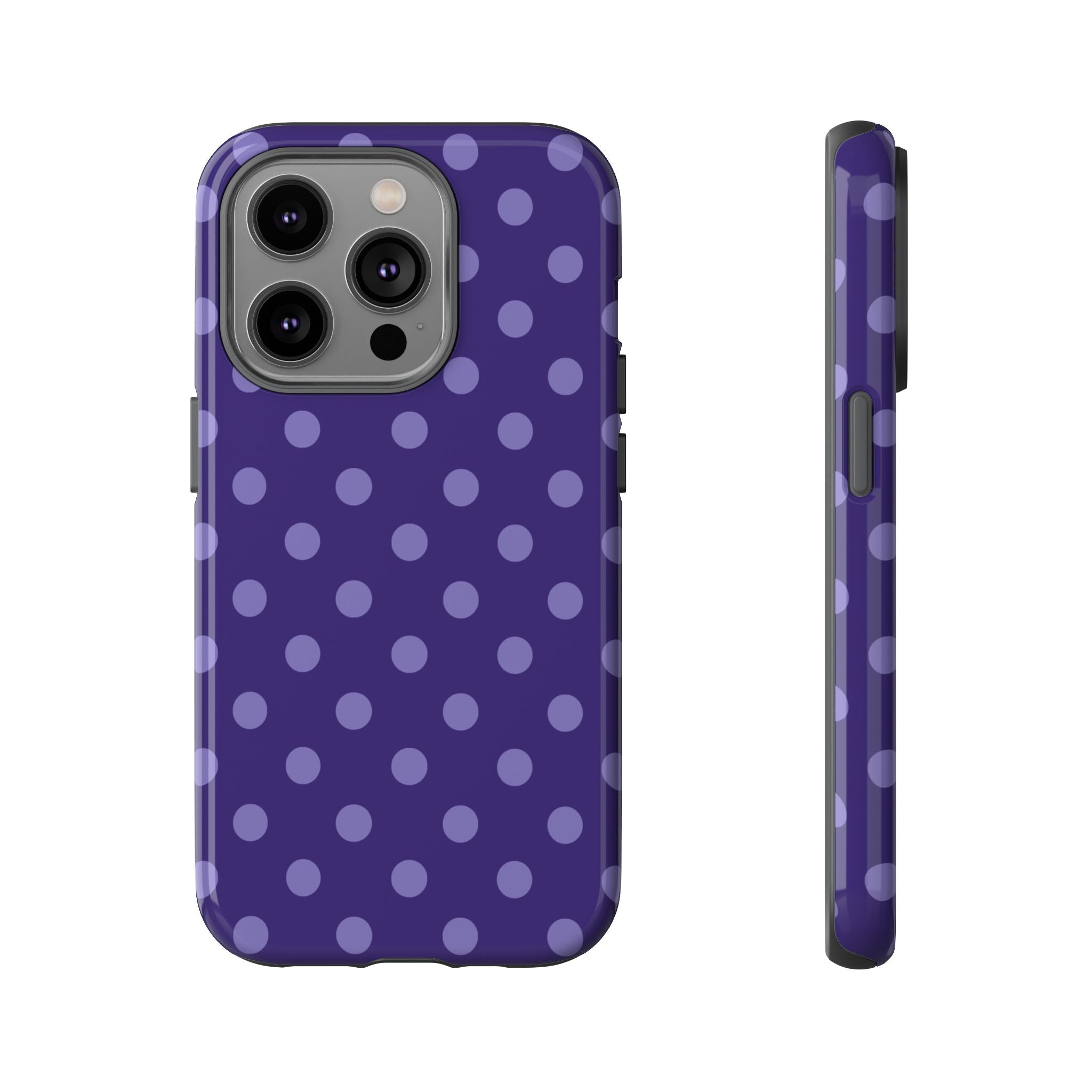 Plum Pop | Polka Dot iPhone Case