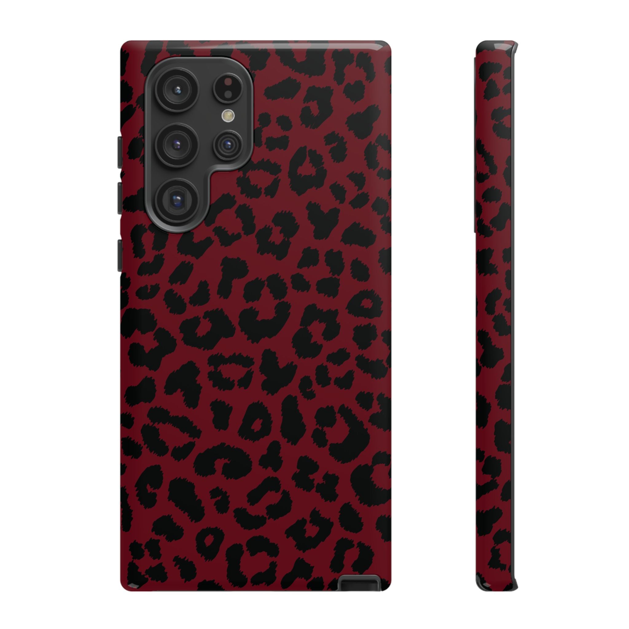 Gone Wild Red Leopard Print Galaxy Case