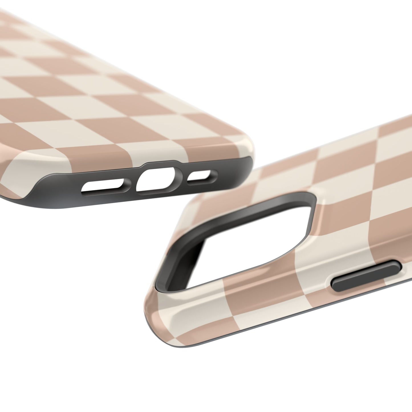 Nude Check | Neutral Checkerboard MagSafe Case