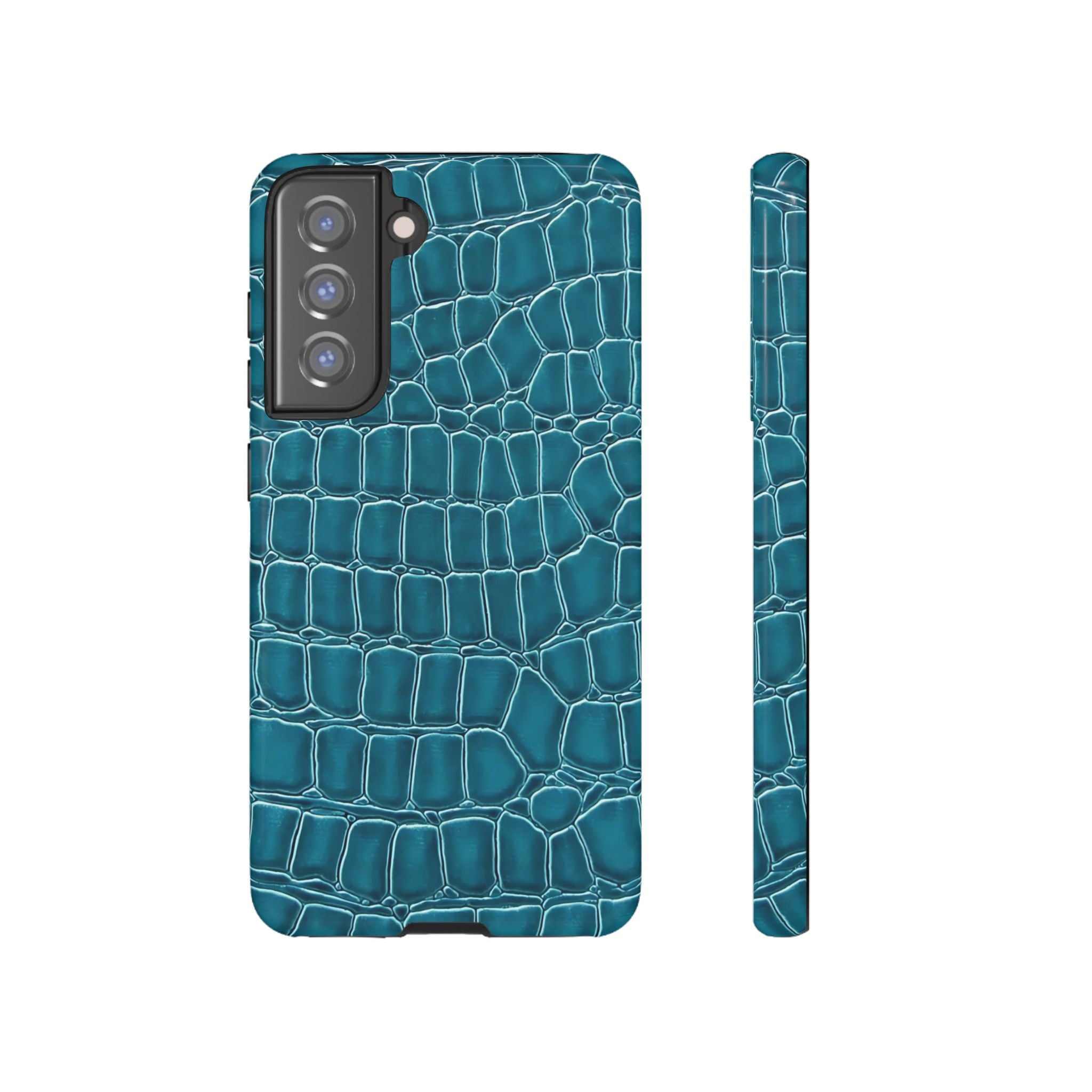 Teal Croc Galaxy Case