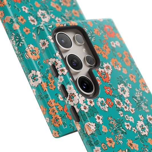 Teal Garden | Floral Galaxy Case