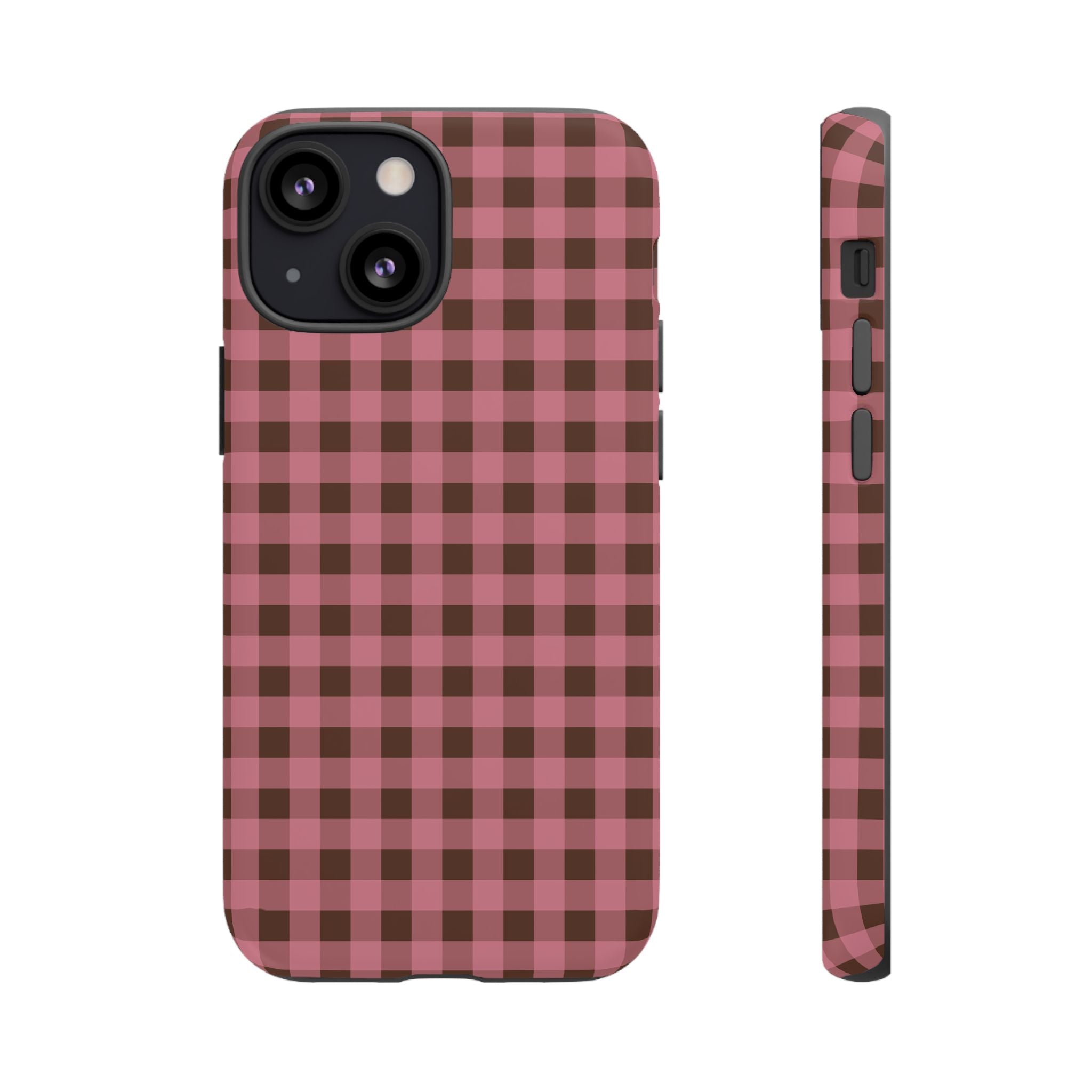 Rosy Gingham Phone Case
