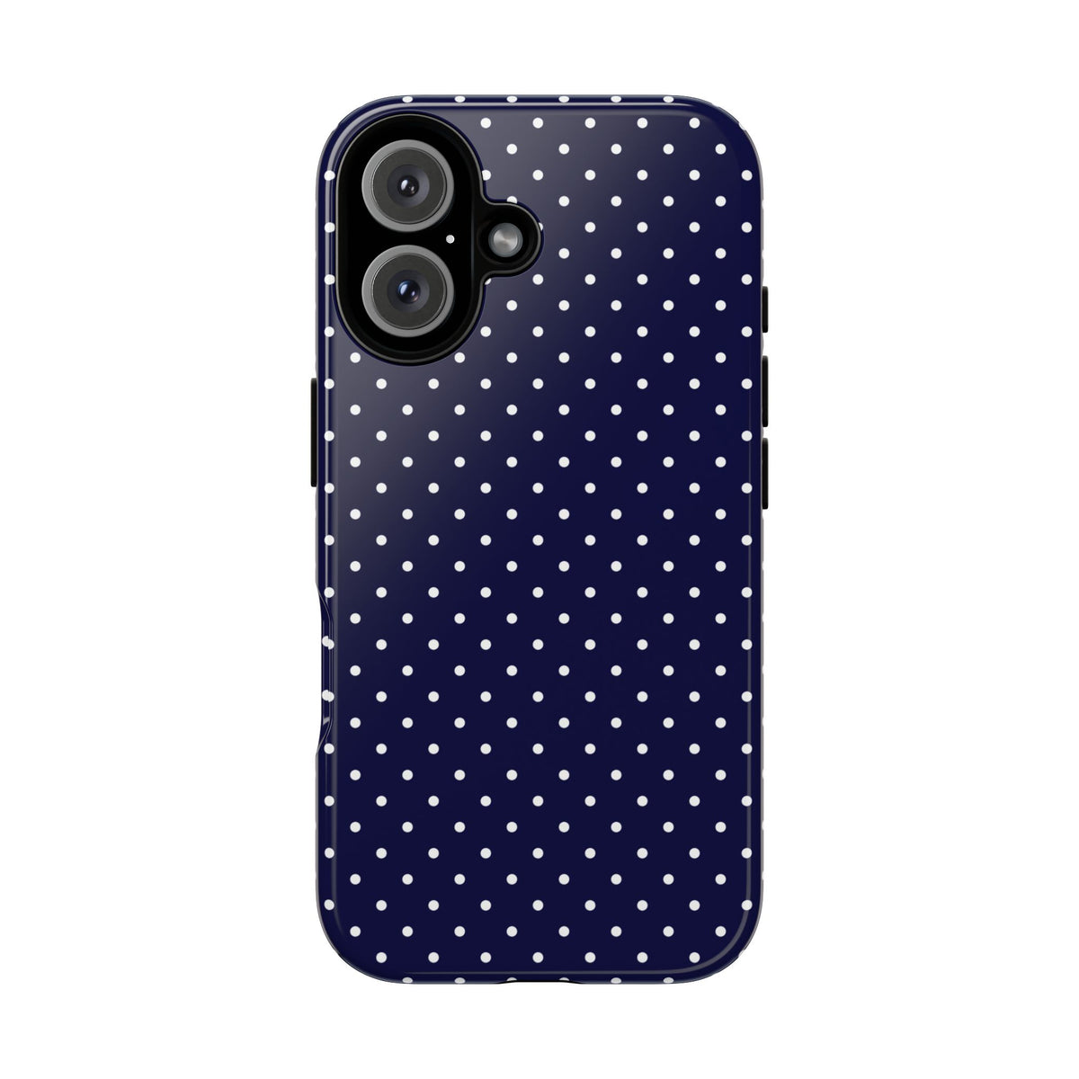 Dotty Chic | Navy Polka Dot iPhone Case