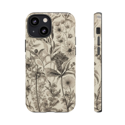 Vintage Wildflowers | Neutral Floral Case