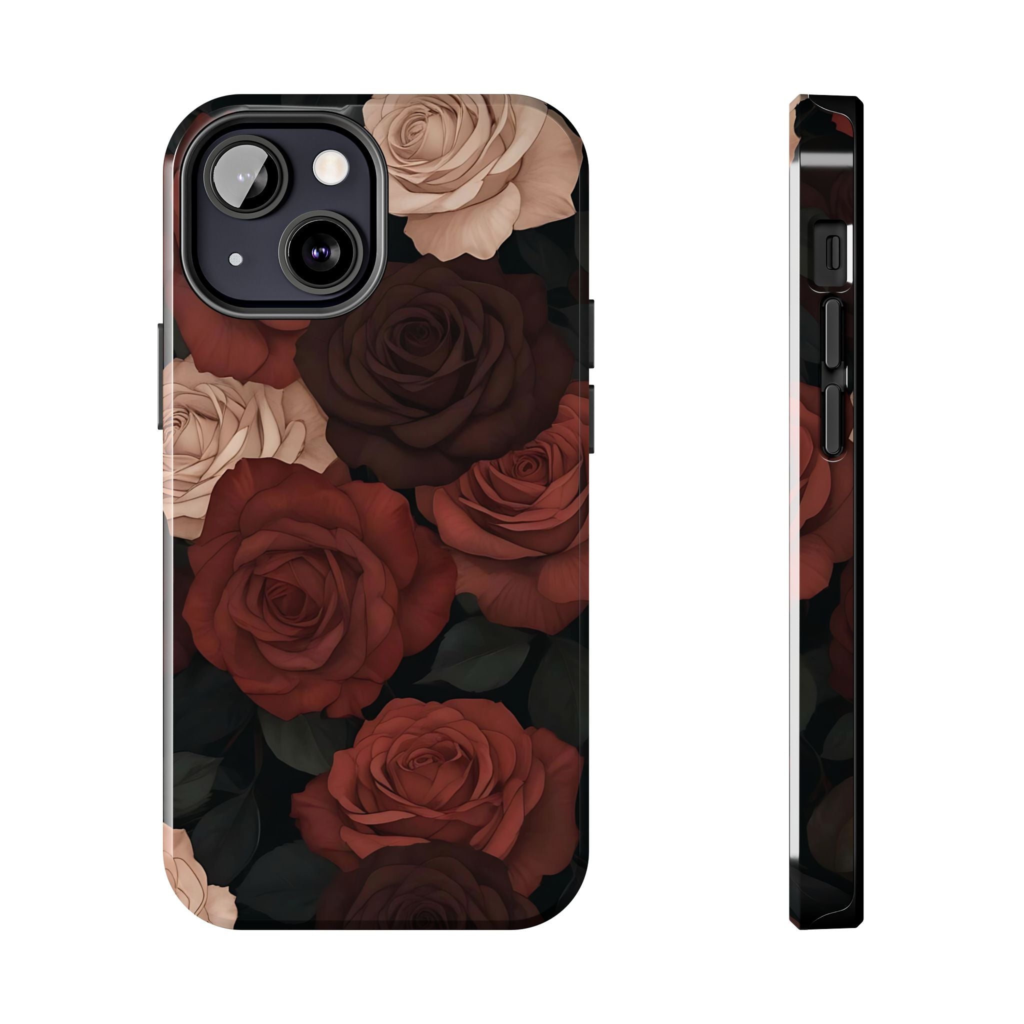 Chocolate Roses Floral iPhone Case