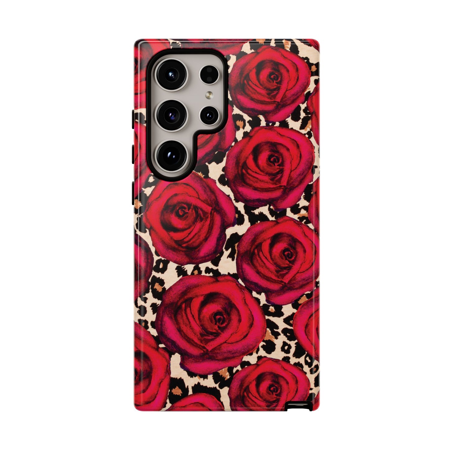 Rose Leopard | Red Floral Case