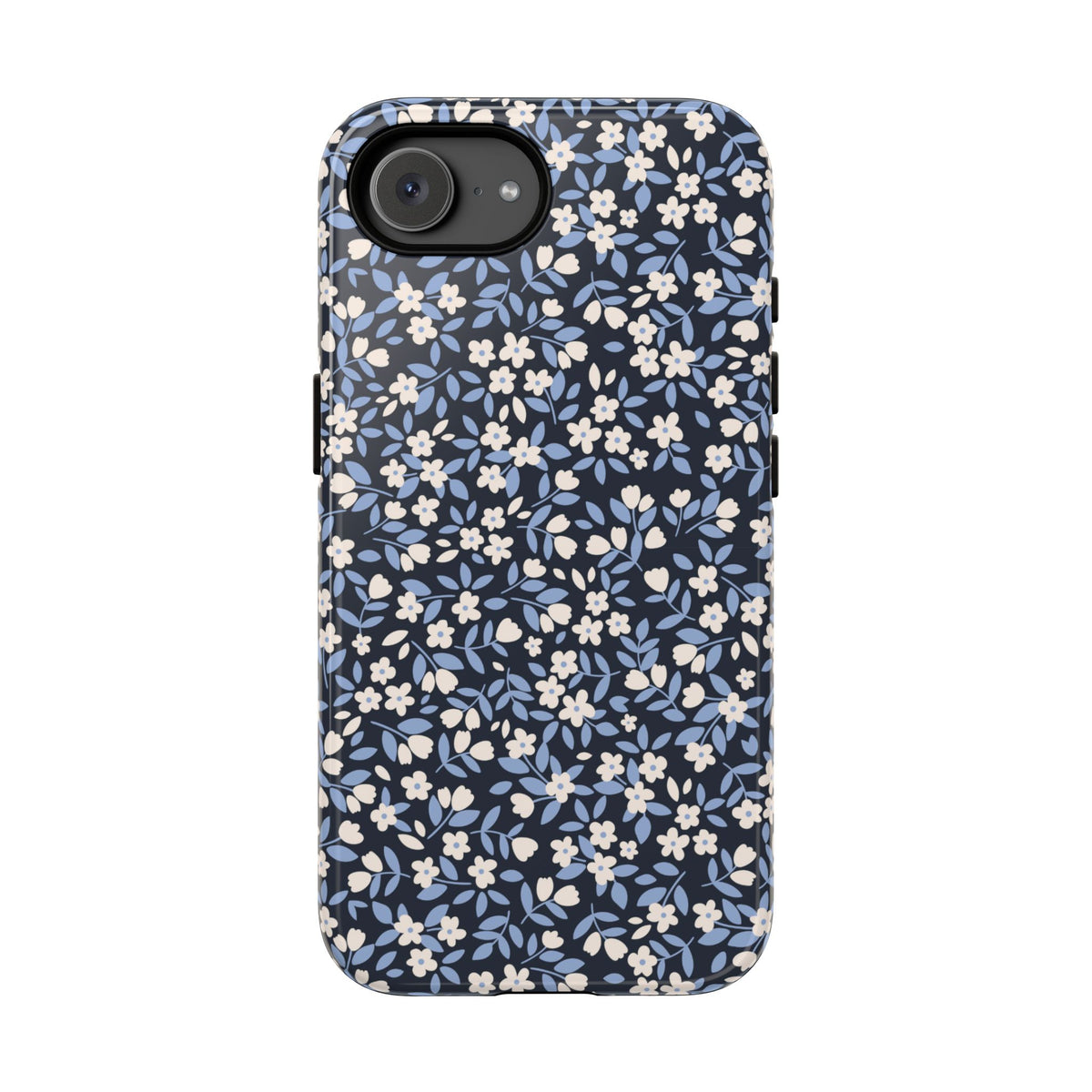 Ditsy Darling | Navy Blue Floral iPhone Case
