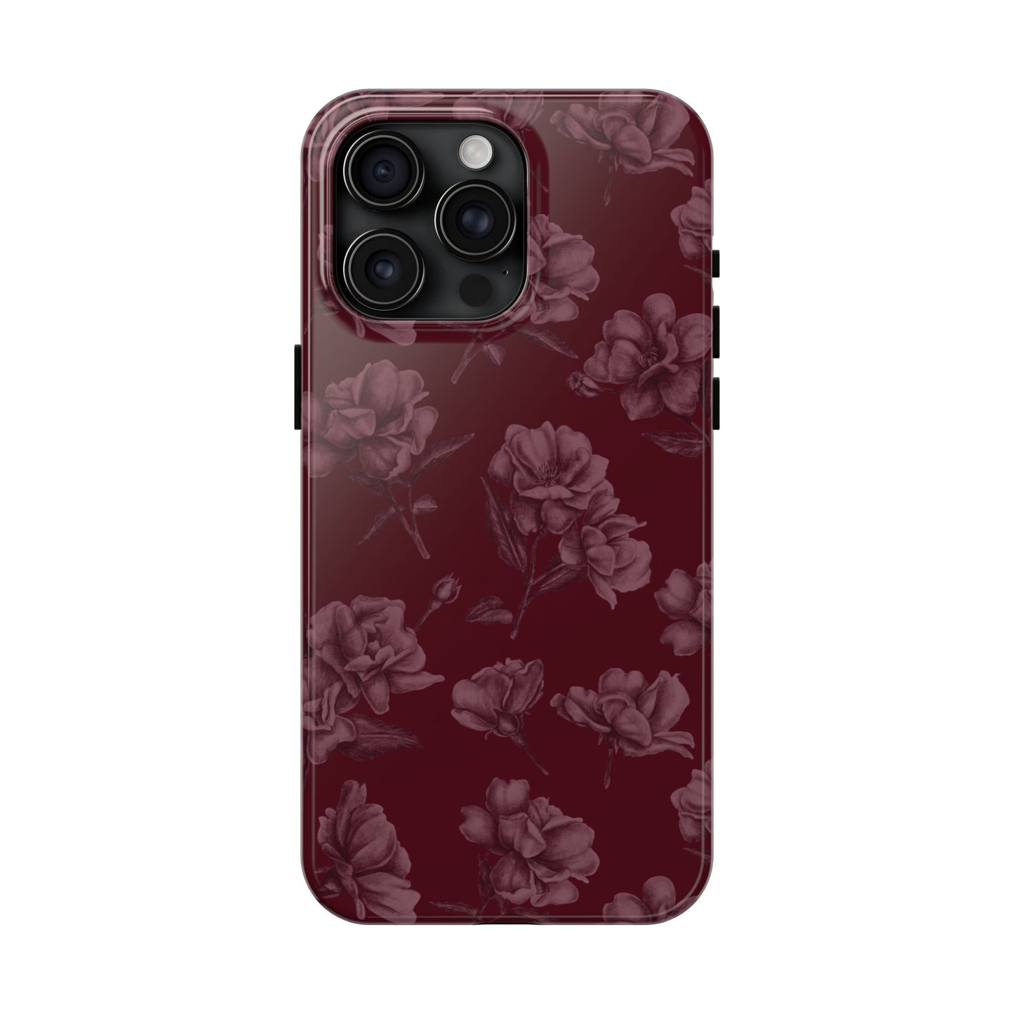 Femme Fatale | Coque iPhone à motif floral foncé