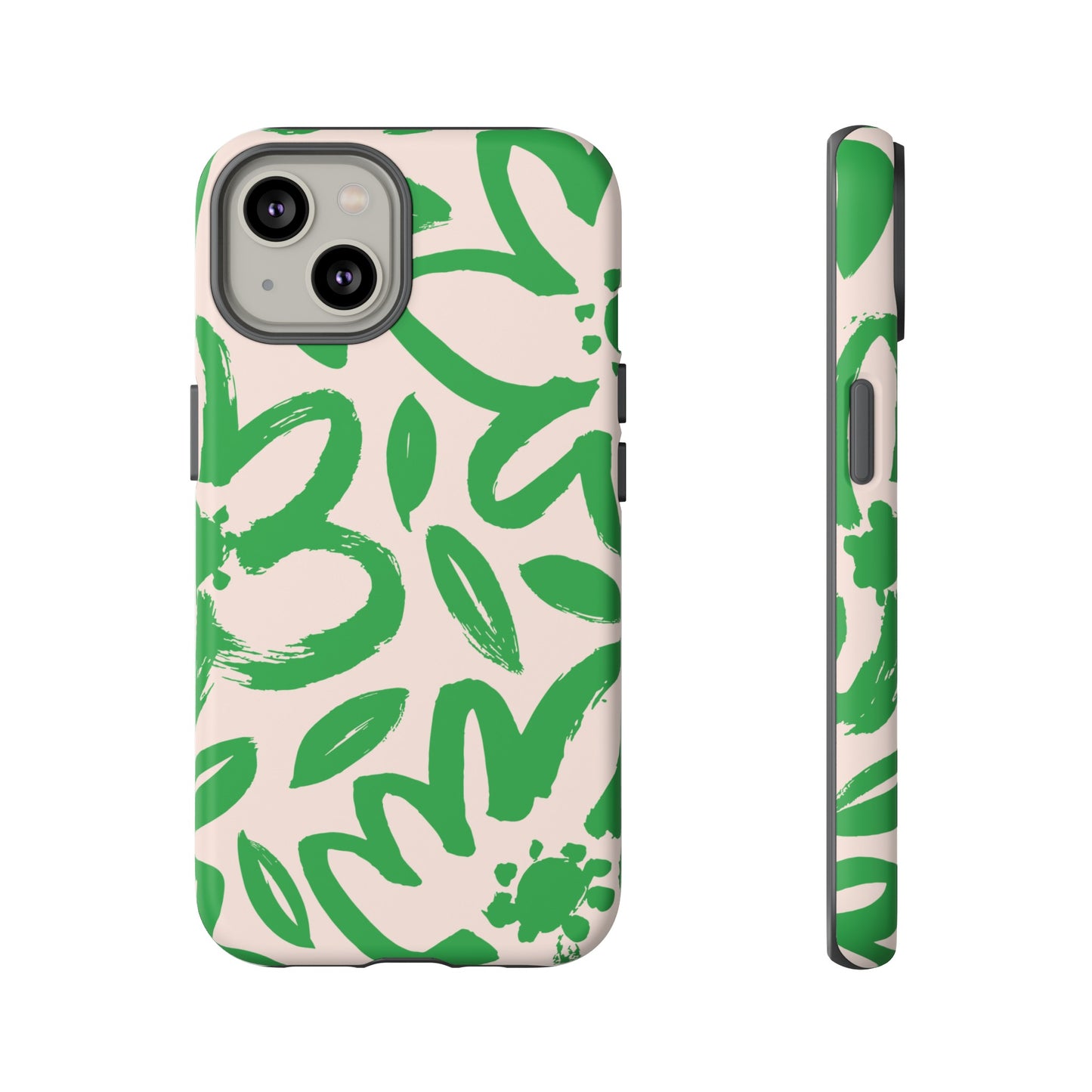 Happy | Green Modern Floral Case