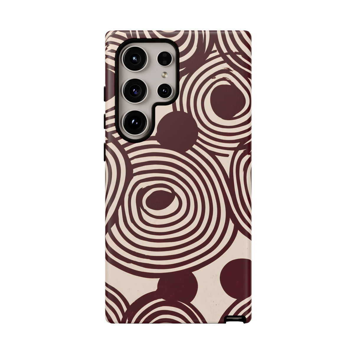 Retrograde | Burgundy Retro Geometric Galaxy Case