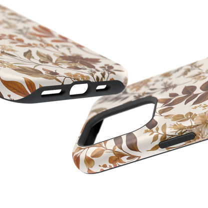 Autumn Botanical | Brown Floral MagSafe Case