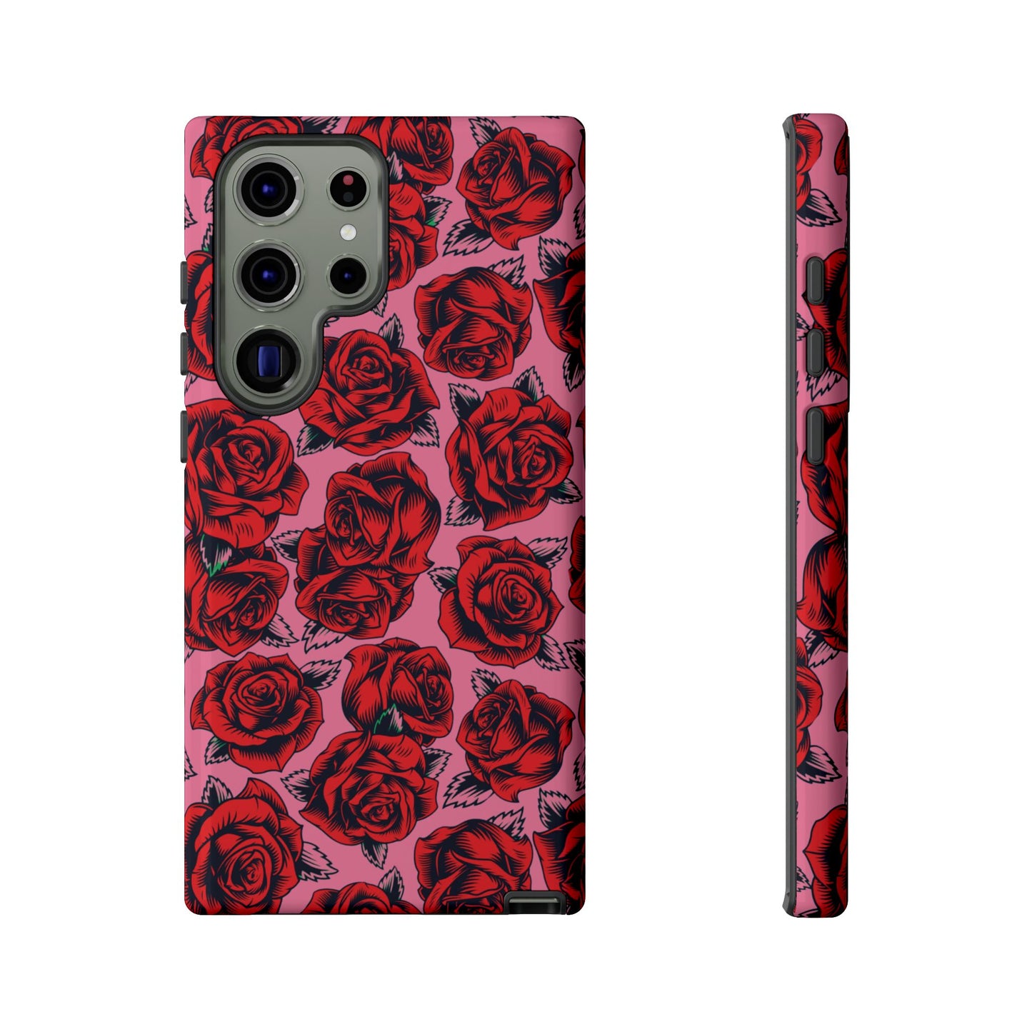 Love Story | Red & Pink Pop Art Rose Floral Case