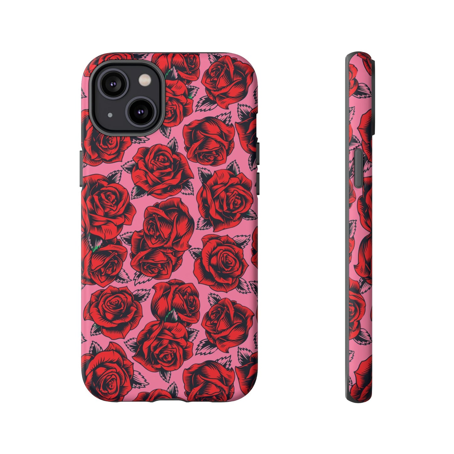 Love Story | Red & Pink Pop Art Rose Floral Case