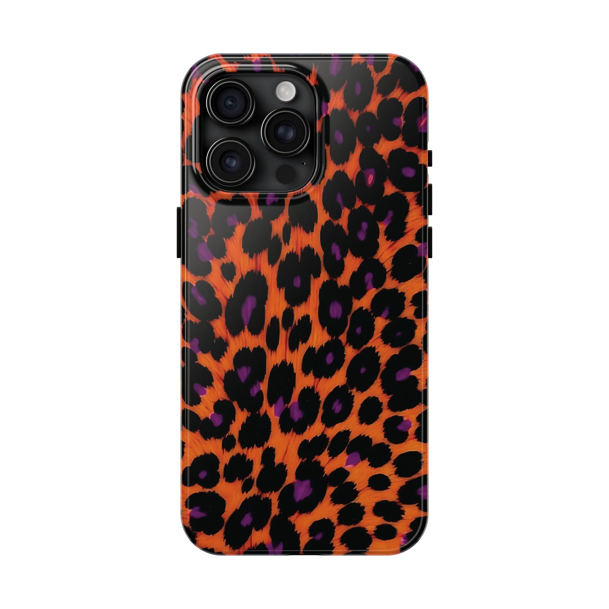 Orange Leopard Animal Print iPhone Case