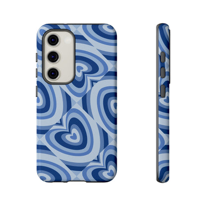 Hearts Squared | Blue Heart Pattern Case