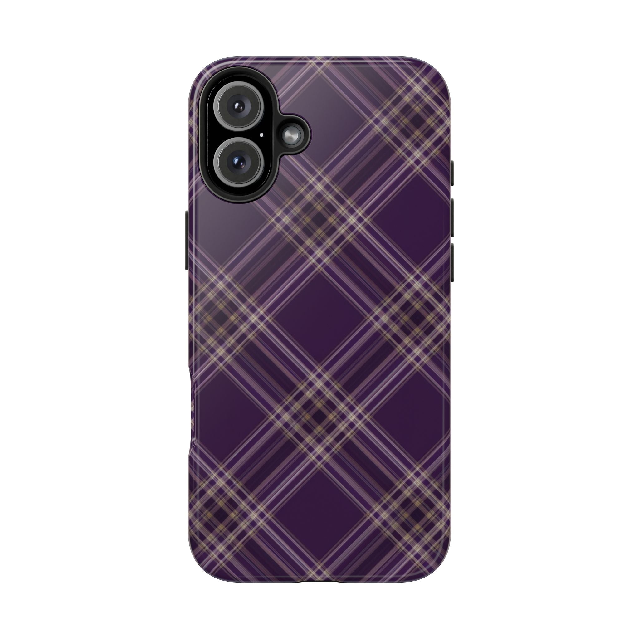 Plaid Prune | Coque iPhone Rétro