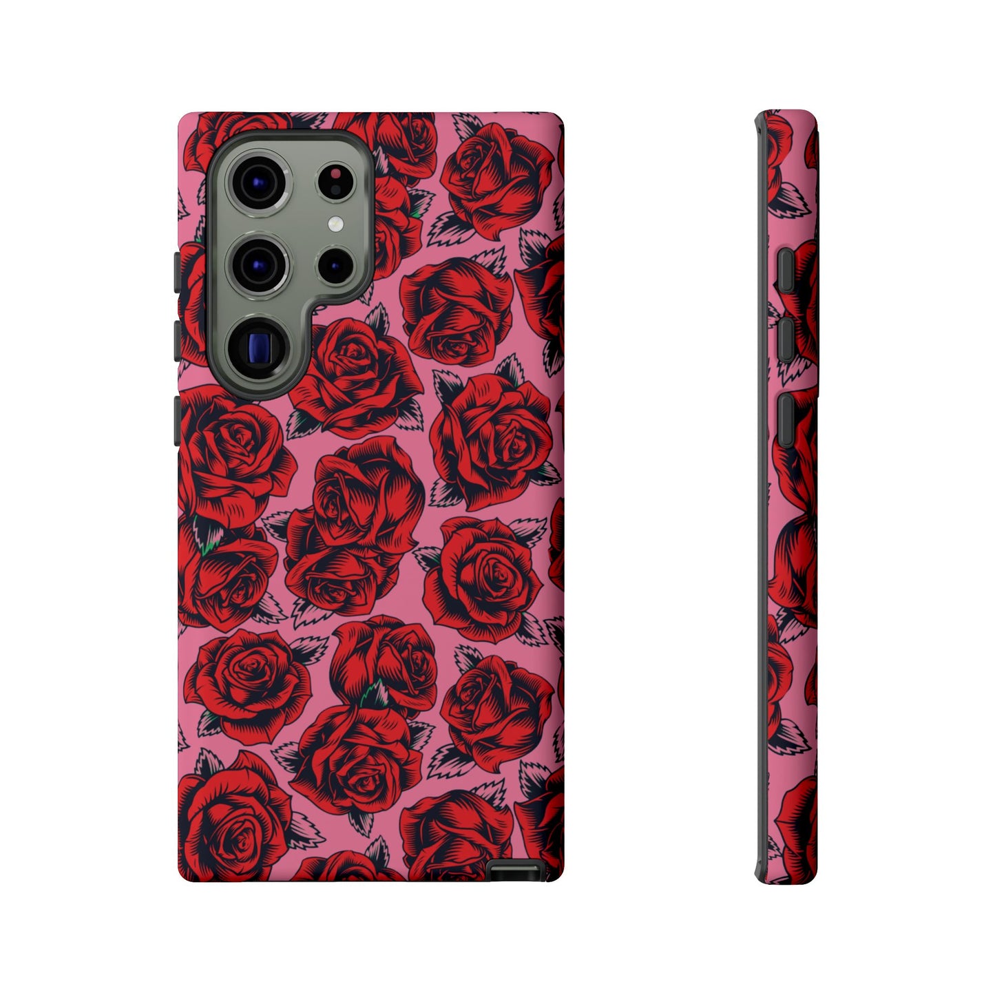 Love Story | Red & Pink Pop Art Rose Floral Case