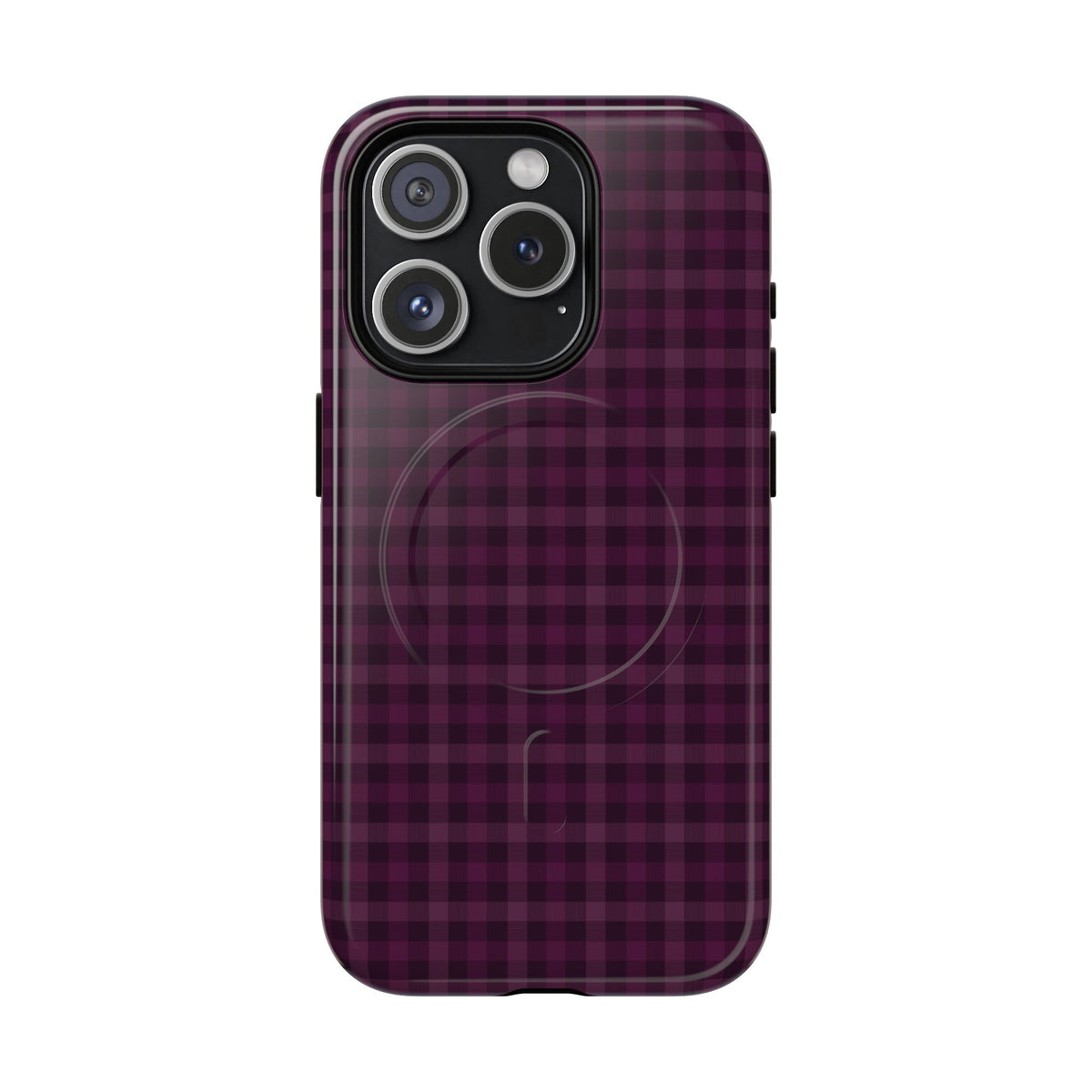 Plum Crush | Purple Plaid MagSafe Case