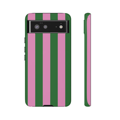 Retro Stripe | Pink & Green Y2K Case