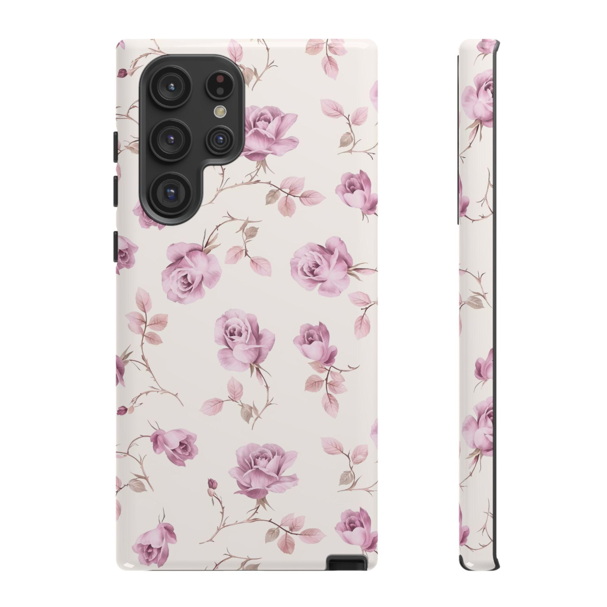 Vintage Rose Coquette Floral Galaxy Case