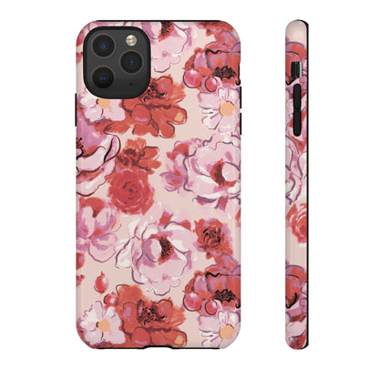 Charmed | Pink Painted Roses Case