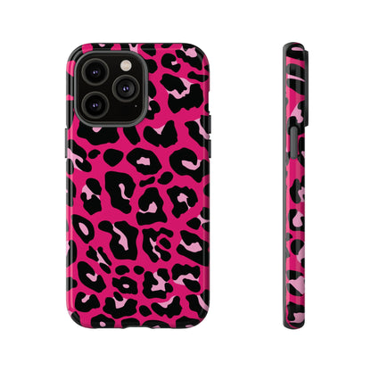 Fierce | Pink Leopard Print iPhone Case