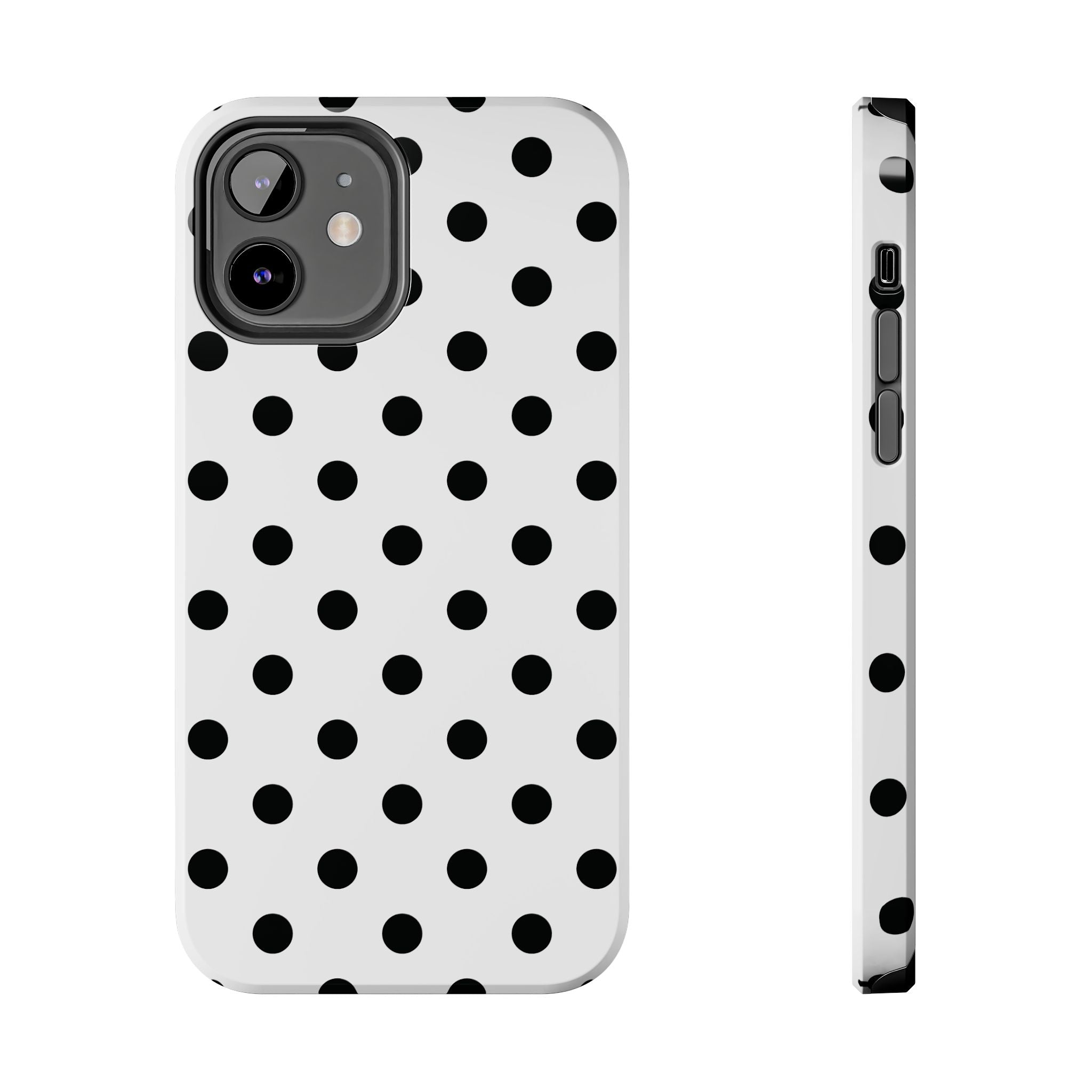 Polka Dots White iPhone Case