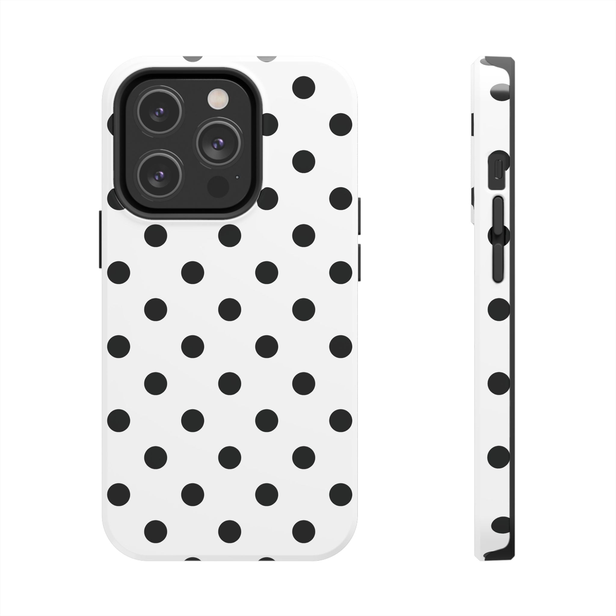 Polka Dots White iPhone Case