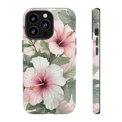 Island Hopping | Green & Pink Tropical Floral Case