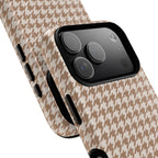 Chic Happens | Camel Houndstooth MagSafe Case
