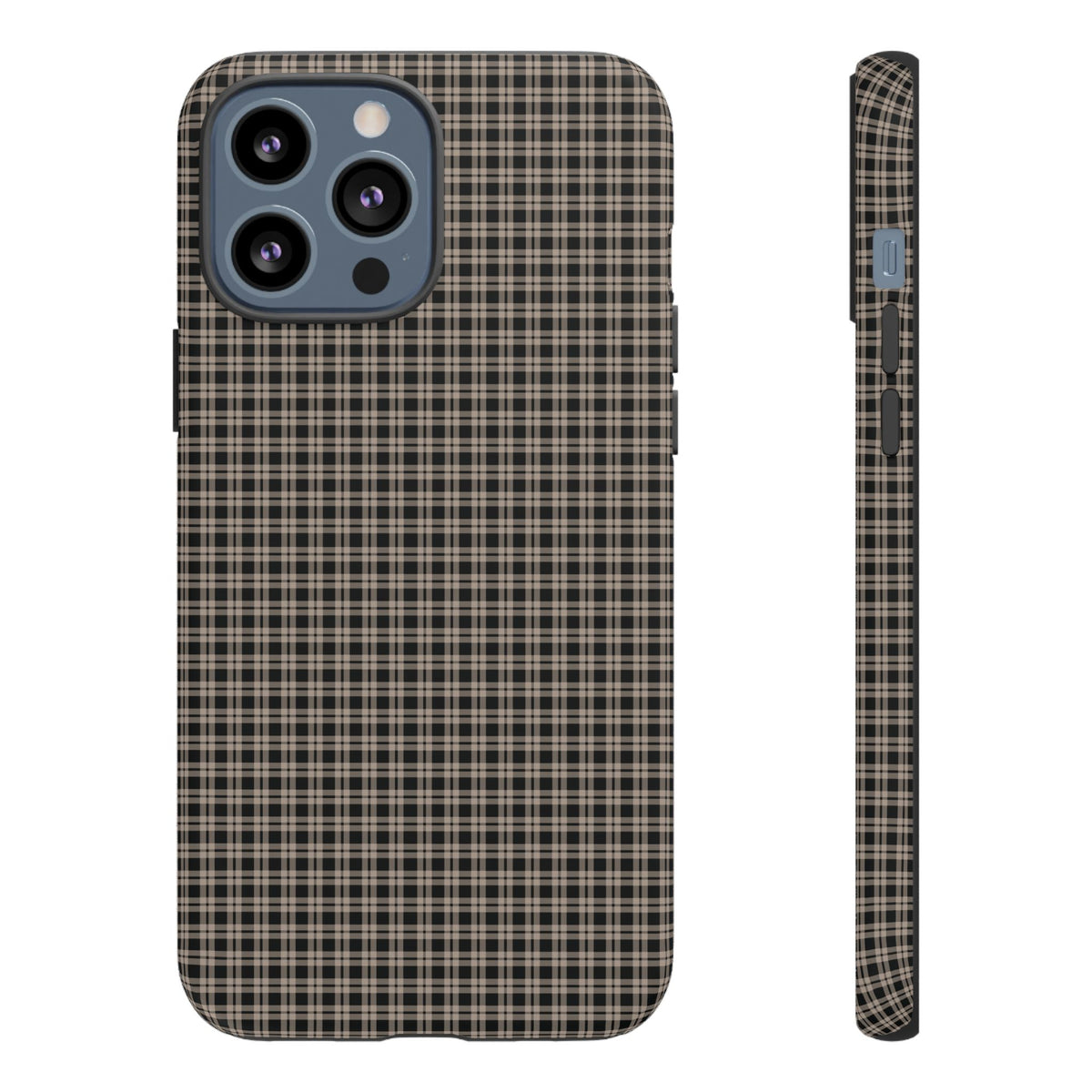 Boyfriend Flannel | Neutral Plaid iPhone Case
