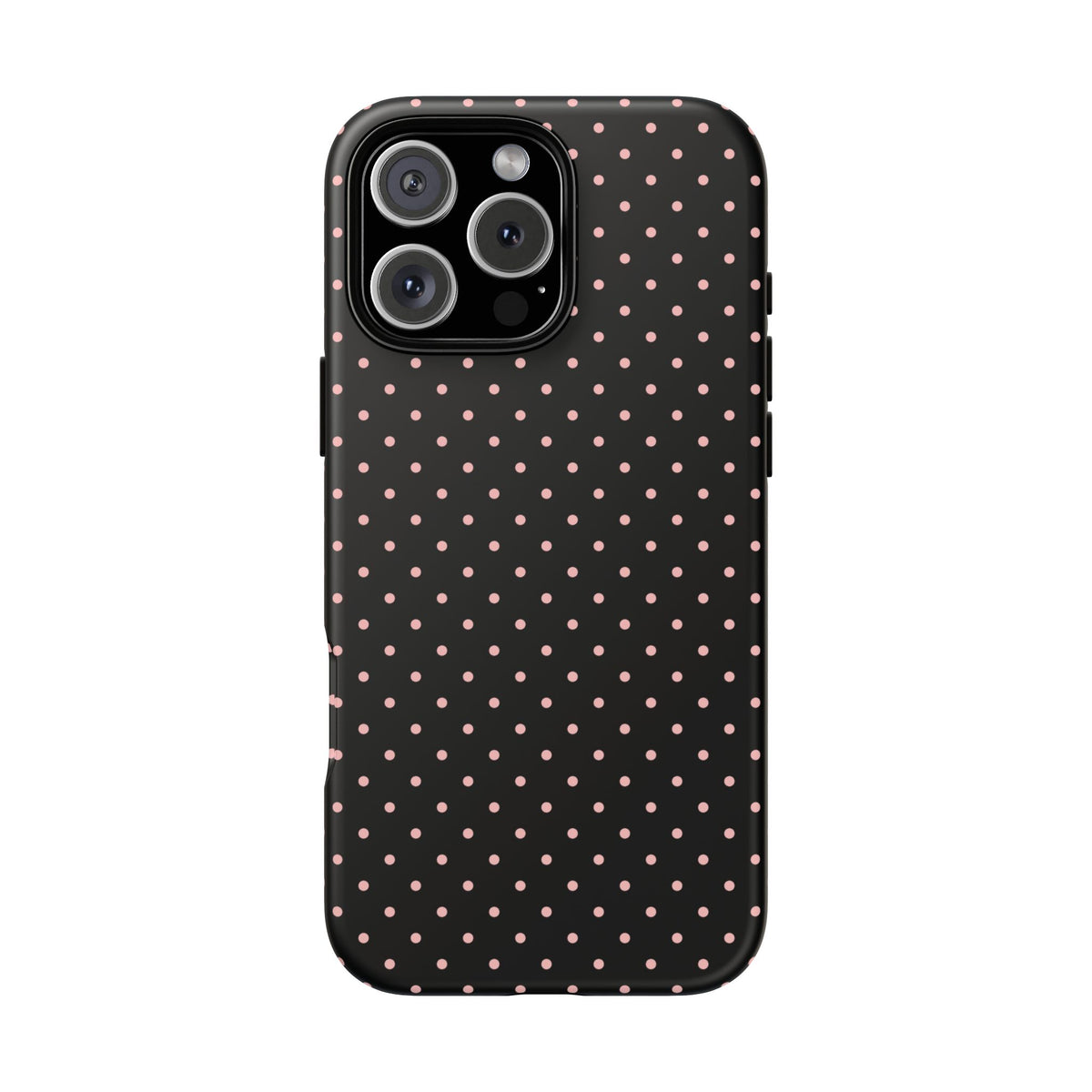 Polka Flirt | Pink & Black Polka Dot iPhone Case