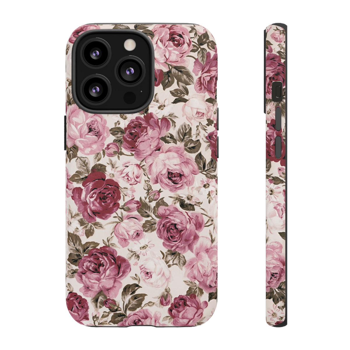 Love Story | Vintage Pink Rose Floral iPhone Case