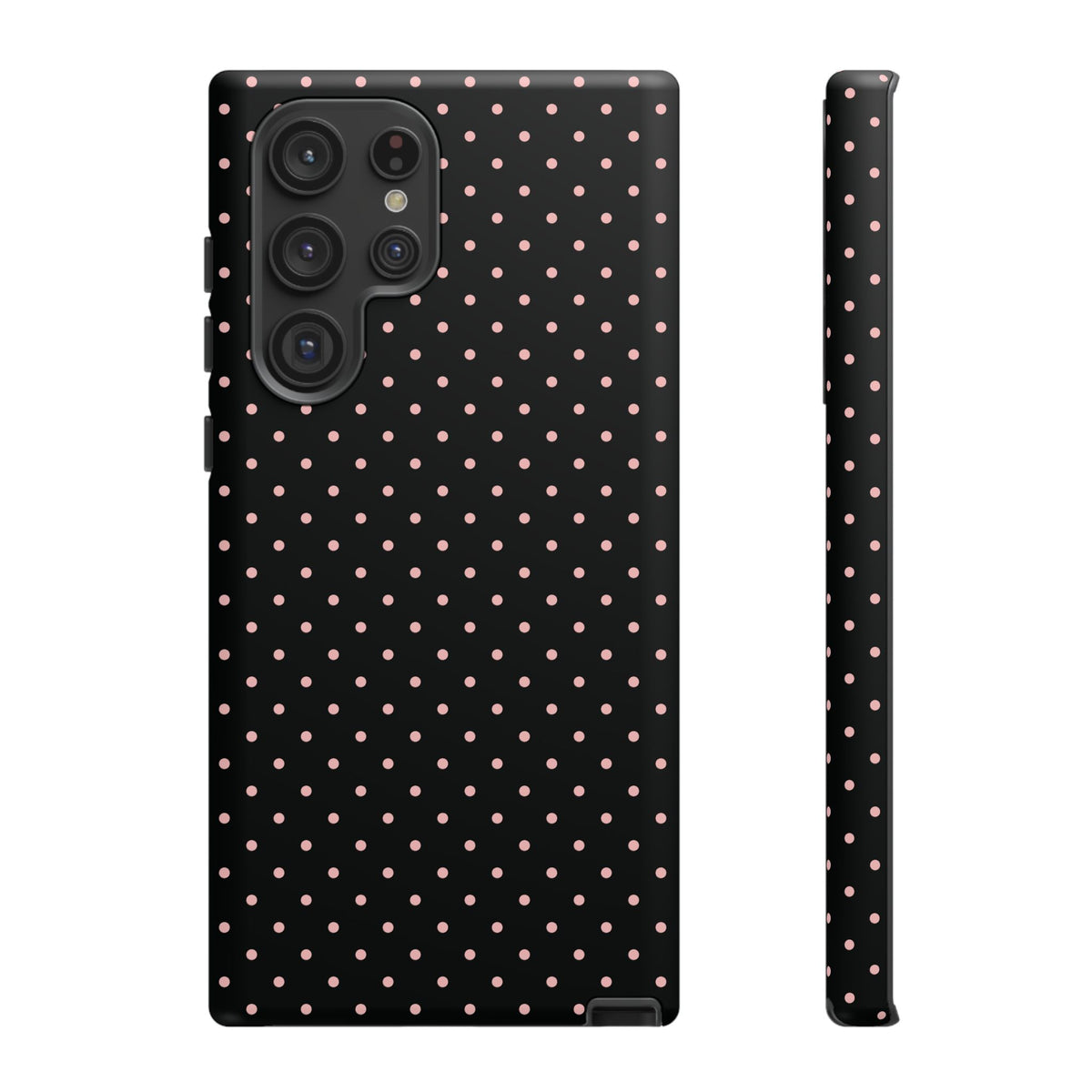 Polka Flirt | Pink & Black Polka Dot Galaxy Case