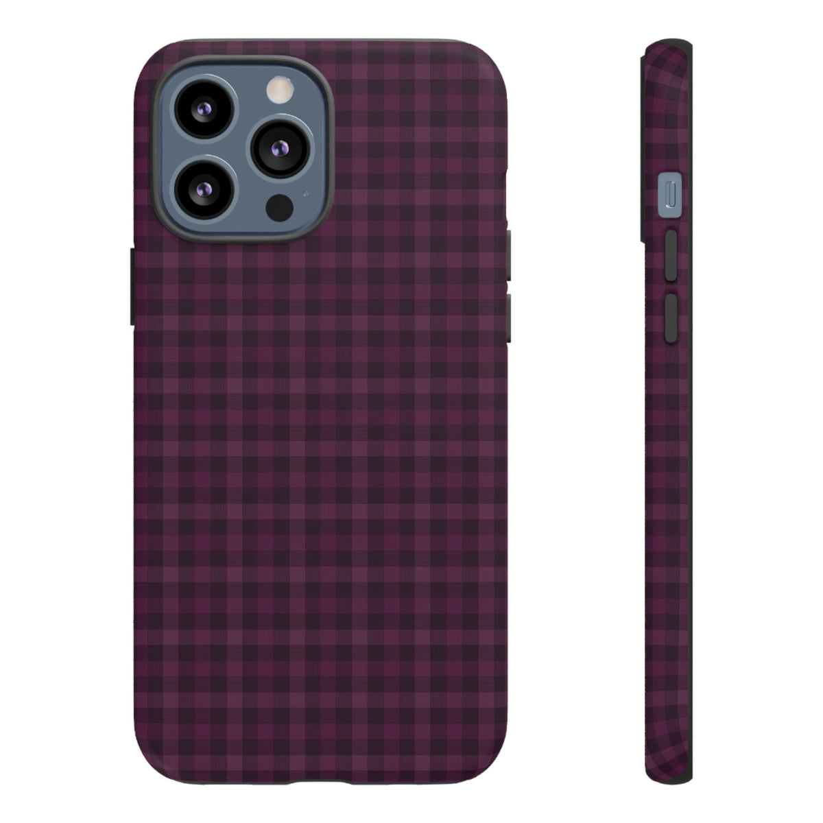 Plum Crush | Purple Plaid iPhone Case