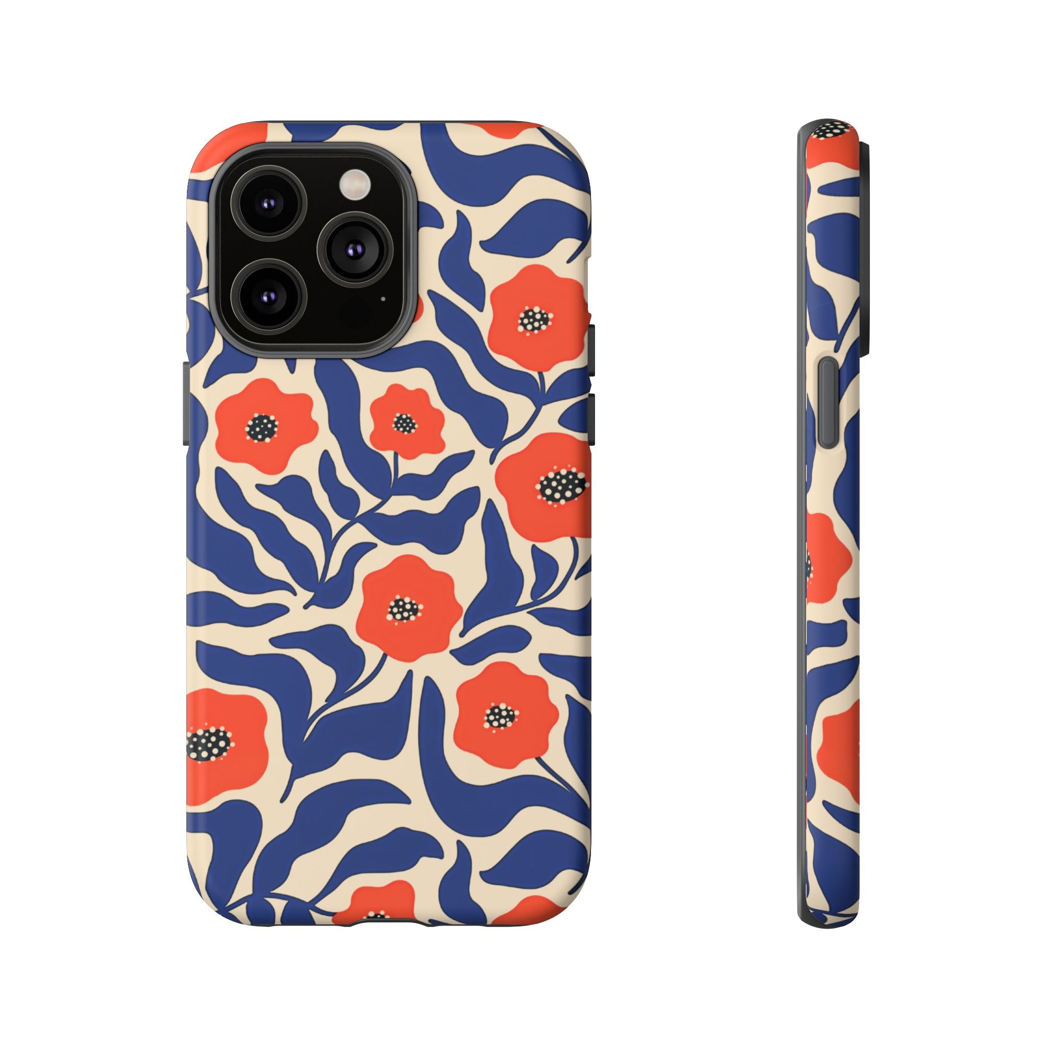 Indigo Poppy Phone Case